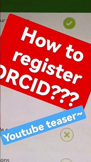 how to register ORCID? #2023 #dailyvlog #researcher #education