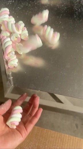 The marshmallow de-starch drum #marshmallowline #marshmallowmachine