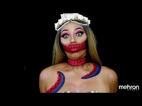 Mermaid Octopus Tangle Halloween Makeup Tutorial by @kaneshiashana | Mehron Makeup