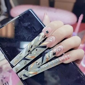 3.1K views · 121 reactions | Enailcouture.com 123go 10XL square pre made gel nails, the longest full coverage nails in the world | Exclusive Nail Couture | Facebook