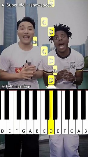 Super Idol - IShowSpeed | Easy Piano Tutorial #shorts #ishowspeed