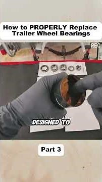 How to PROPERLY Replace Trailer Wheel Bearings #fixing #car #automotive #mechanic #fyp