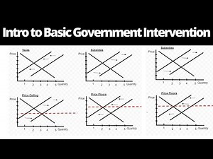 Introduction to basic Government Intervention (Taxes, Subsidies, Price Floors, Price Ceilings)