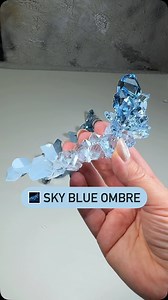 17K views · 2.9K reactions | I need geode art on canvas in night blue sky  color pattern. My attempt to create monochromatic patterns basically I used Sapphire color and then mixed the same color with black and in the next cap in white and created this transition. Tomorrow would like to test colors for the painting itself . #moldmaking #creative #epoxy #crystallove #bluesky #siliconemolds #resincraft #crystaldecor #geodeart #creativeminds | Art4start | Facebook