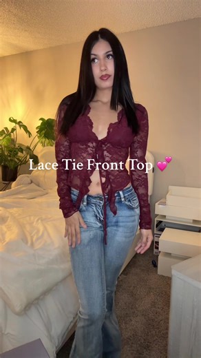 Lace Tie Front Top Review and Styling Tips