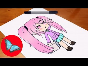 How To Draw Gacha Life - Sakura Step by Step