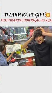 Piyush ka 11 Lakh ka pc💥 Avantika reaction👽 |sourav joshi vlog |#viral#shorts #trending #funny #meme