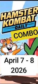 Hamster Kombat GameDev Daily Combo April 7 - 8, 2026 Claim Your Rewards!