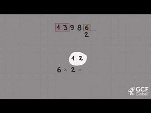 Divisão: Dividir números grandes por números de um só dígito