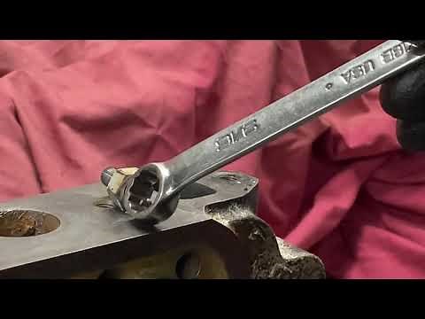 Removing broken and seized studs from cast iron a-series cylinder heads
