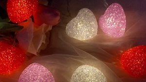 Valentines Day Lights, 9.8 Ft 20 LED Heart Lights Battery Operated, Red and Pink Heart String Lights for Valentines Day, Valentine Lights Indoor Outdoor, Heart Fairy Lights for Mantel Table Tree