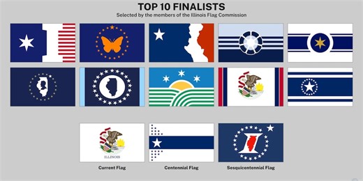 Illinois reveals top 10 flag redesign finalists