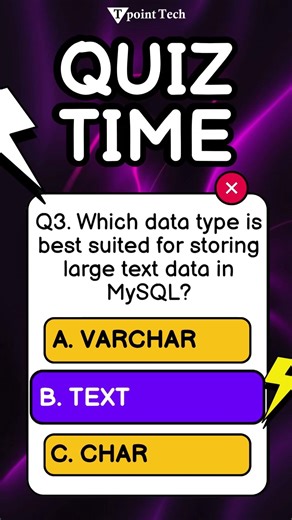 MySQL MCQs | MySQL Interview Questions & Answers | Tpoint Tech