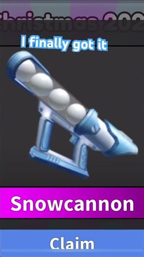 I finally got a gun from mm2 100,000 snowcoins to collect for it