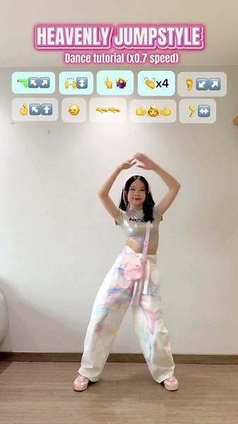 HEAVENLY JUMPSTYLE dance tutorial x0.7 speed! SUBSCRIBE FOR MORE #fyp #trending #viral #tiktok