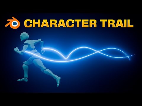 How to Create Character Trails from Bones with Blender Geometry Nodes