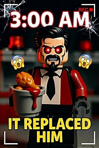 I built a LEGO KFC at 3AM… then THIS started moving 😱🔴