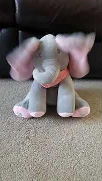 Pink peek a boo elephant sing along toy