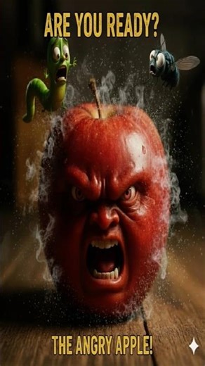 Angry Apple Explodes! 😤🍎 #Shorts
