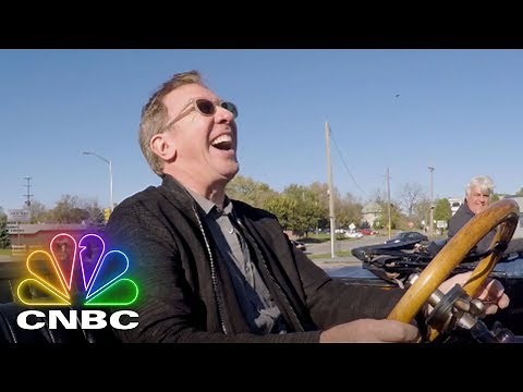 Jay Leno's Garage: Jay & Tim Allen Race Down An Iconic Detroit Street In A Classic Car | CNBC Prime