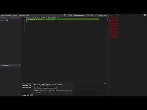 Online IDE Grundfunktionen