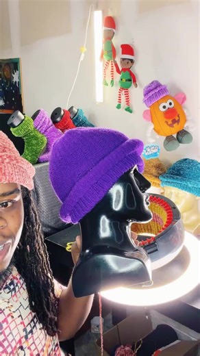 CHAPEAU handmade Beanie Hat knitted soft Acrylic yarn Handcrafted