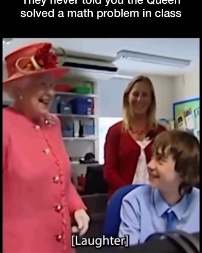 Crazy Facts Corner on Instagram: "They never told you the Queen solved a math problem in class. It's a royal twist on learning algebra, and you won't believe who was paying attention. Queen Elizabeth visited a kids’ math class, where the students were learning about algebra. She sat with them, listened as the teacher discussed solving equations, and even joined in on the lesson. The children were thrilled to have the Queen participate, and she even solved a problem on the board, making the math
