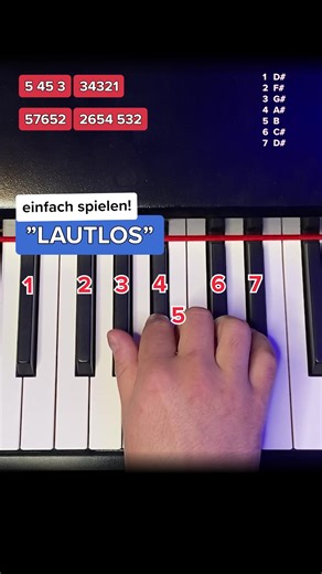Einfach spielen - Klaviertutorial zum Lied