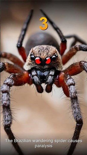 Top 5 Deadliest Spiders 🕷️⚠️ | World’s Most Dangerous Arachnids!
