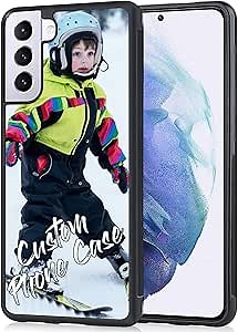 Personalized Photos Rubber Phone Case Compatible with Samsung Galaxy S26/S25/Edge/S24/S24 FE/S23 FE/S23/S23 Ultra/S23 Plus/S22/S22 Ultra/S22 Plus/S21 Ultra/S21 Plus/S21/S21 FE/S20 FE(1 Collage)