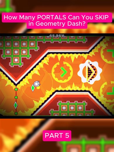 How Many PORTALS Can You SKIP in Geometry Dash? #GeometryDash #GD #PortalSkip #GeometryDashChallenge