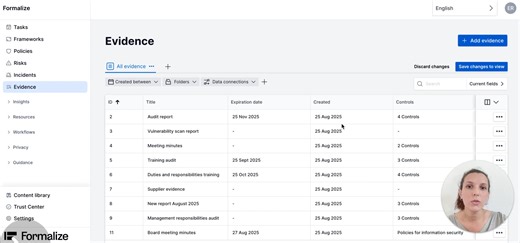Introducing the Evidence Module for Compliance Documentation � (1)