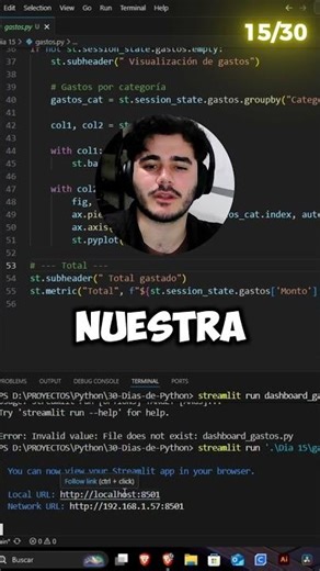 Build a dashboard for your expenses in Streamlit 🤑🤑 #pythonprogramming #python #coding