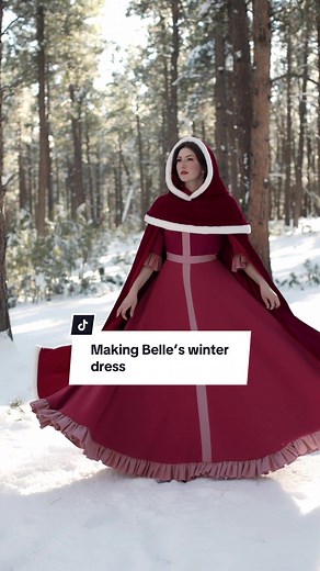 Making Belle’s Cozy Winter Dress from Beauty and the Beast