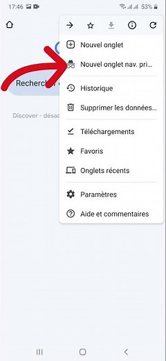 Activer la navigation privé sur Google Chrome Android
