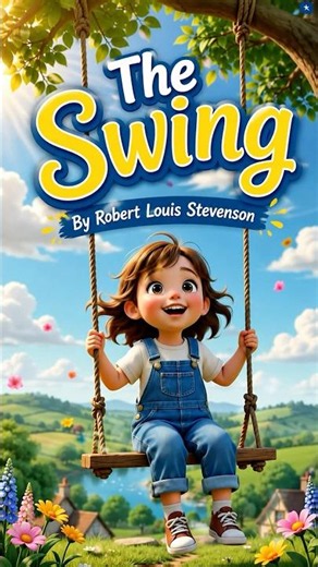 The Swing by Robert Louis Stevenson | Animated Poem for Kids #theswing