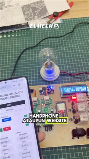 IoT-based ATS system that can be monitored directly using a cellphone and website