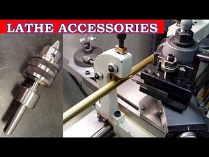 Lathe Accessories, Work holding devices, Face plate, three jaw, four jaw & magnetic Chuck, mandrel