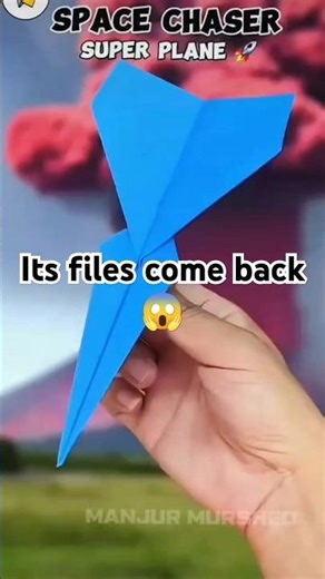 ✈️ How to make a Boomerang paper plane thats come back!😱
