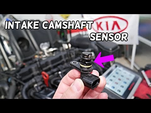 INTAKE CAMSHAFT POSITION SENSOR REPLACEMENT LOCATION REMOVAL KIA SORENTO, KIA SPORTAGE