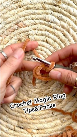 How to Make a Crochet Magic Ring | Beginner Tricks ✨🧶