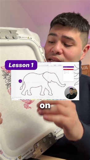 🧵✨ A closer look at one of the designs from our Redwork Masterclass