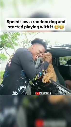Speed's Wholesome moment with dog 😭 #ishowspeed #ishowspeedclips #ishowspeedlive #speedyp