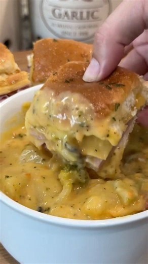 This Potato Broccoli Cheddar Soup with Ham & Gouda Sliders is pure comfort food at its best. Creamy broccoli cheddar soup loaded with potatoes, bacon, and bold flavor from Bailee’s Kitchen Low-Sodium All-Purpose Seasoning, paired with buttery ham and gouda sliders on sweet Hawaiian rolls. It’s the perfect cozy dinner for cold nights, Sunday family meals, or anytime you’re craving homemade comfort food without a ton of prep. If you love easy soup recipes, cheesy comfort food, and family-friendly