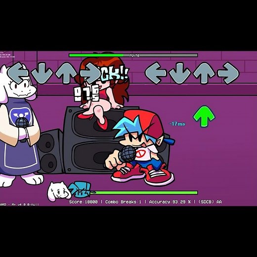 FNF VS ASRIEL HARD (FNF MODE) - Friday Night Funkin` mods #Shorts (VS Undertale)