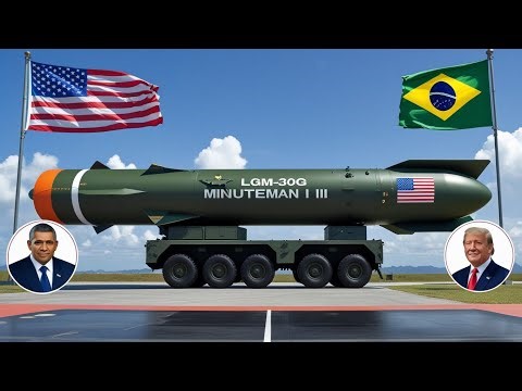 🚀Aliança Militar EUA 🇺🇸 e Brasil 🇧🇷Míssil Minuteman III em Exibição Dhamakedar Poder Militar Mundial