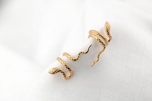 Dainty Snake Ear Cuff: 18k Gold Plated Sterling Silver - Etsy