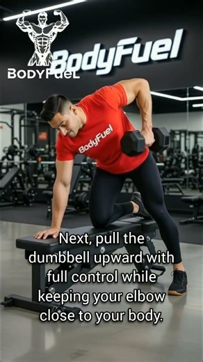 آموزش حرکت زیر بغل دمبل تک دست(One‑Arm Dumbbell Row Tutorial)