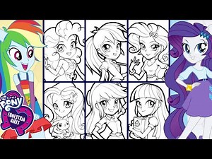 MY LITTLE PONY EQUESTRIA GIRLS ANIME COLORING BOOK PAGES MEWARNAI KUDA PONI