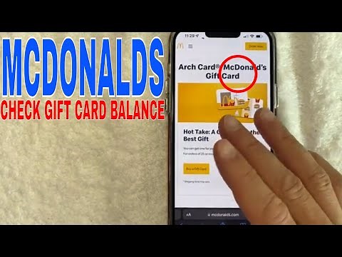 ✅ How To Check McDonalds Arch Gift Card Balance 🔴